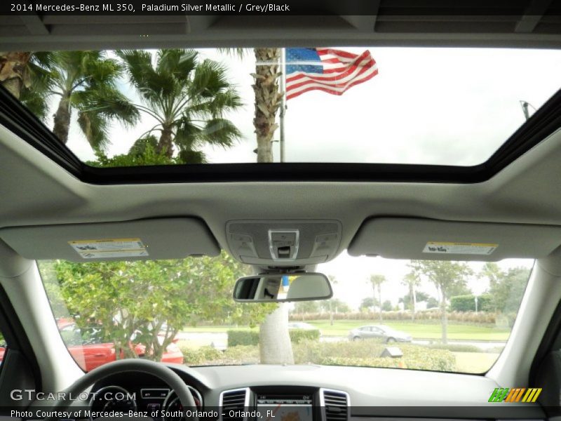 Paladium Silver Metallic / Grey/Black 2014 Mercedes-Benz ML 350
