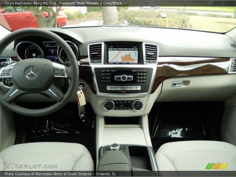 Paladium Silver Metallic / Grey/Black 2014 Mercedes-Benz ML 350