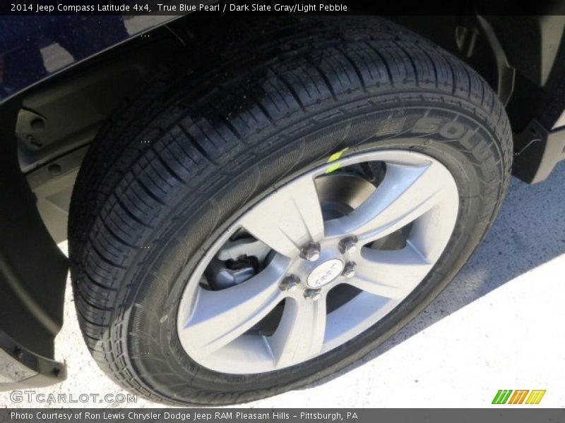 True Blue Pearl / Dark Slate Gray/Light Pebble 2014 Jeep Compass Latitude 4x4
