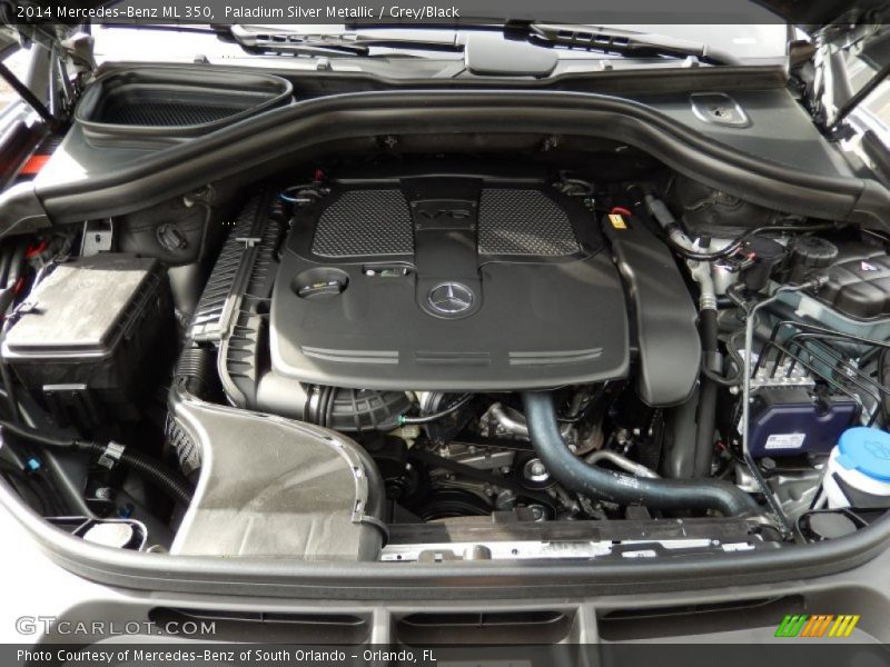 Paladium Silver Metallic / Grey/Black 2014 Mercedes-Benz ML 350
