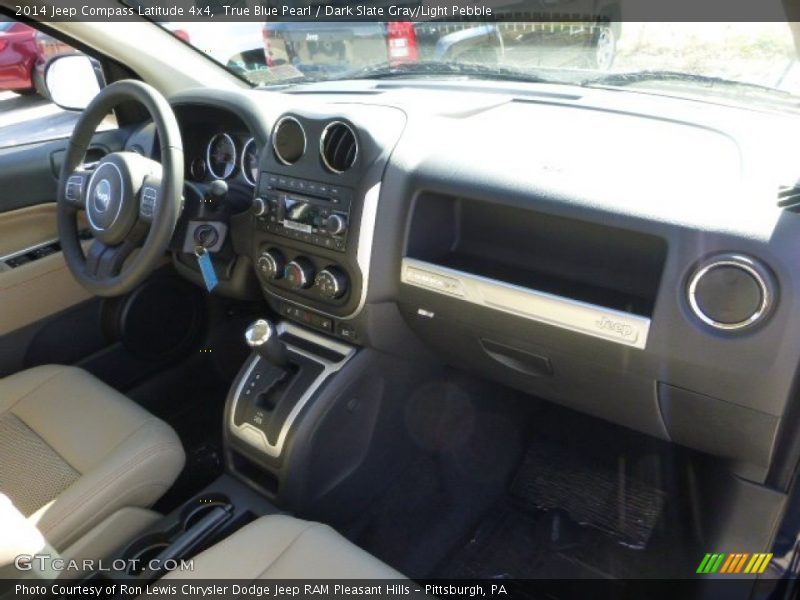 True Blue Pearl / Dark Slate Gray/Light Pebble 2014 Jeep Compass Latitude 4x4