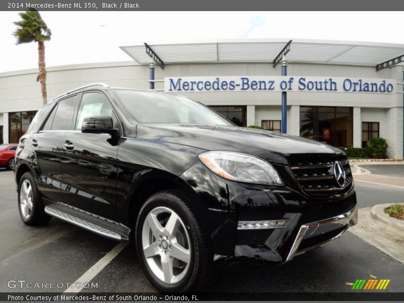 Black / Black 2014 Mercedes-Benz ML 350