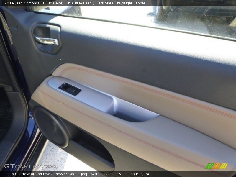 True Blue Pearl / Dark Slate Gray/Light Pebble 2014 Jeep Compass Latitude 4x4
