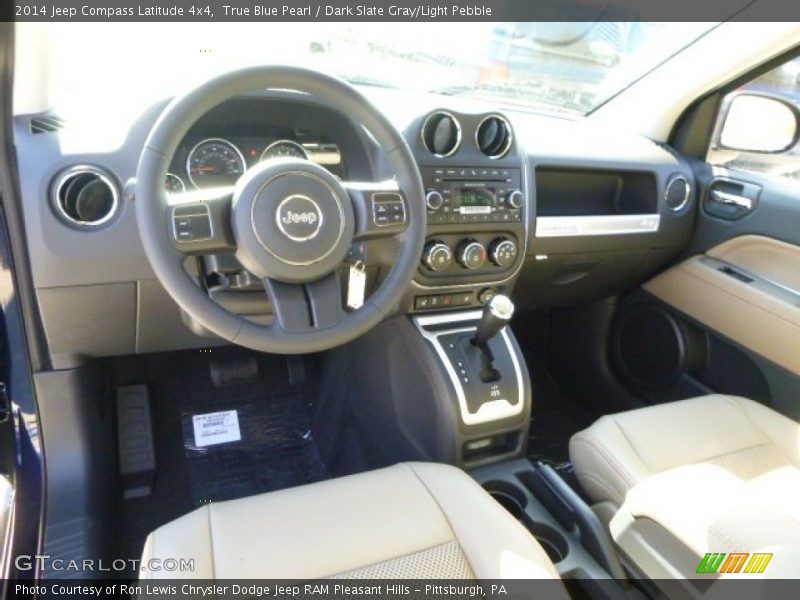 True Blue Pearl / Dark Slate Gray/Light Pebble 2014 Jeep Compass Latitude 4x4