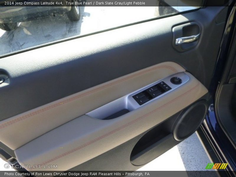 True Blue Pearl / Dark Slate Gray/Light Pebble 2014 Jeep Compass Latitude 4x4