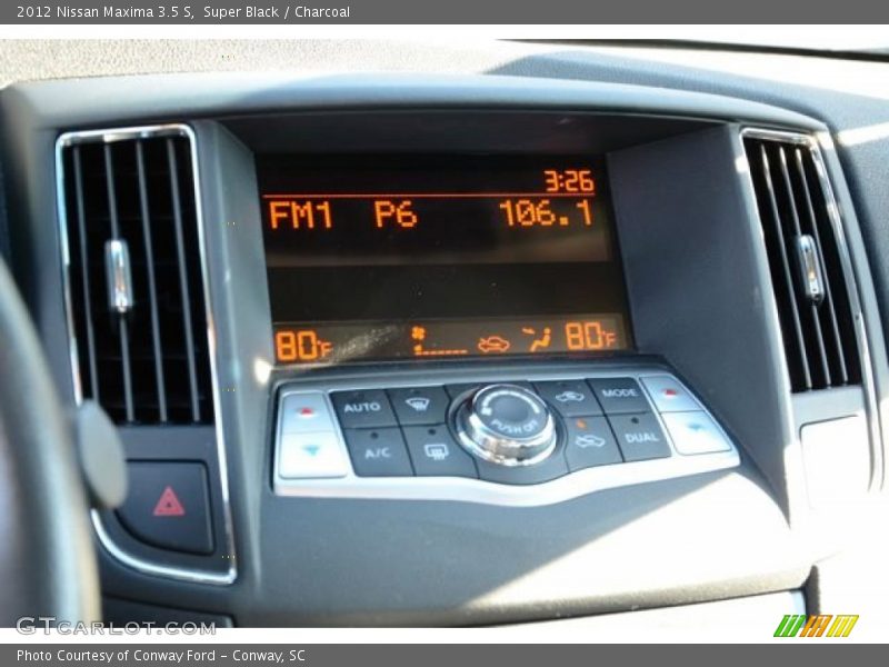 Super Black / Charcoal 2012 Nissan Maxima 3.5 S