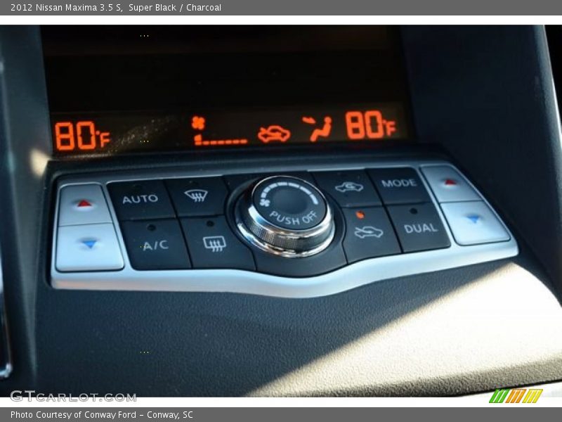 Super Black / Charcoal 2012 Nissan Maxima 3.5 S
