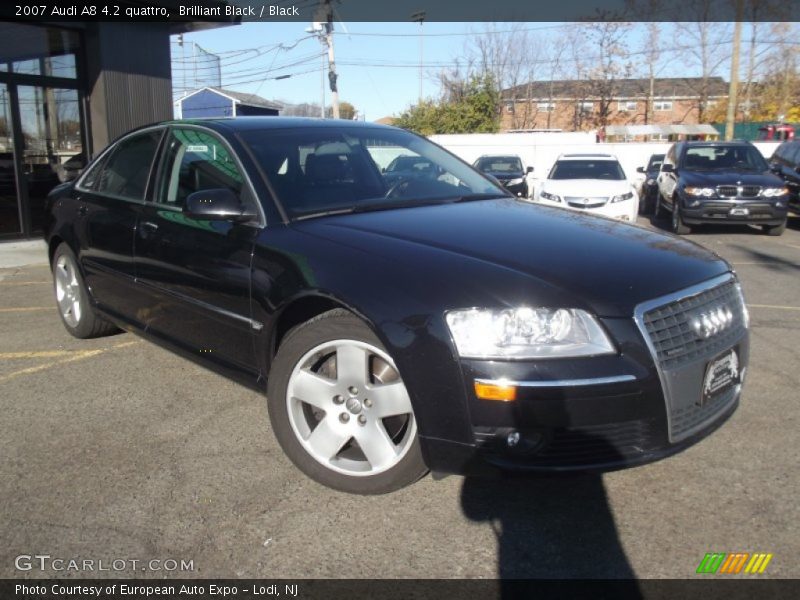 Brilliant Black / Black 2007 Audi A8 4.2 quattro
