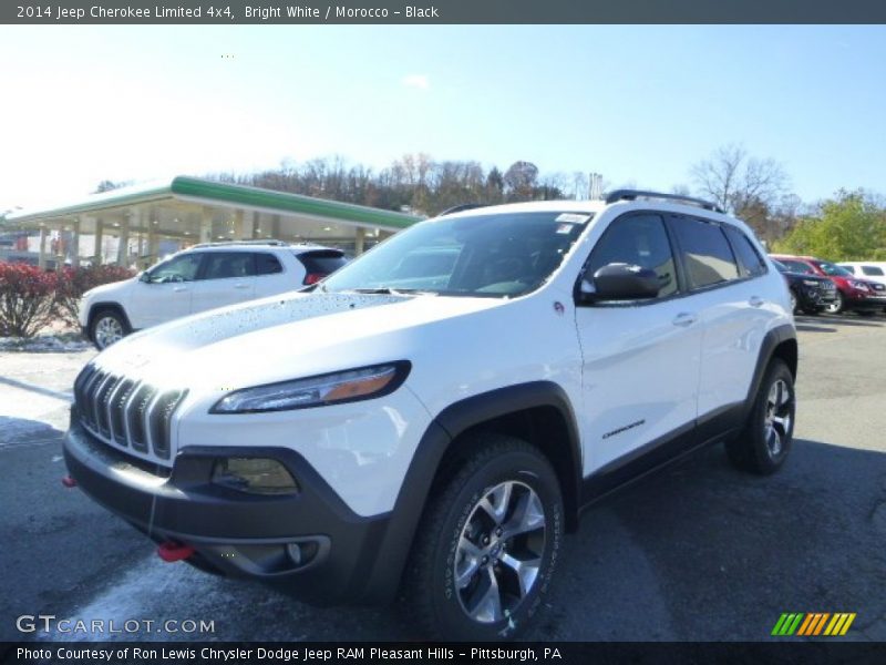 Bright White / Morocco - Black 2014 Jeep Cherokee Limited 4x4