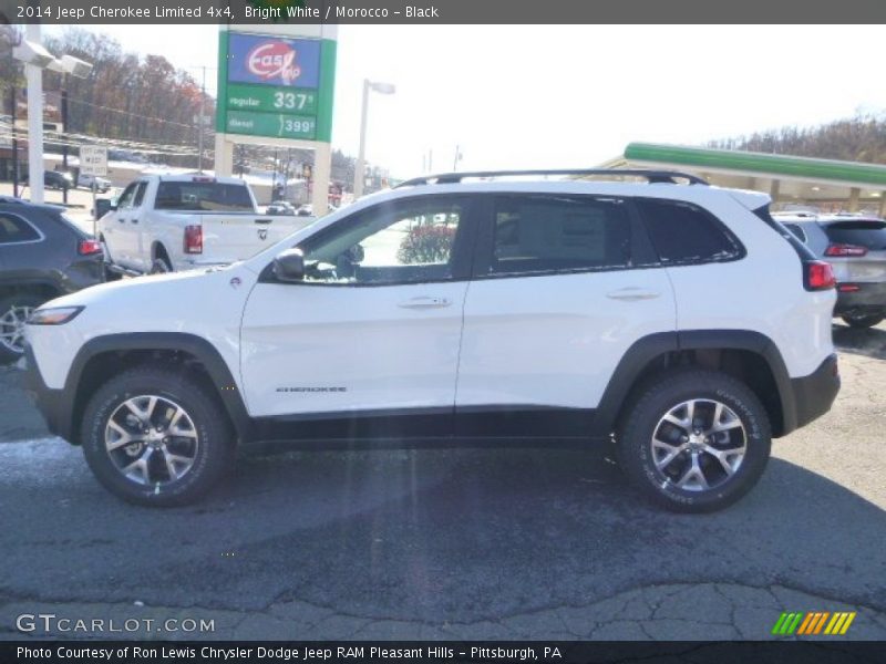 Bright White / Morocco - Black 2014 Jeep Cherokee Limited 4x4