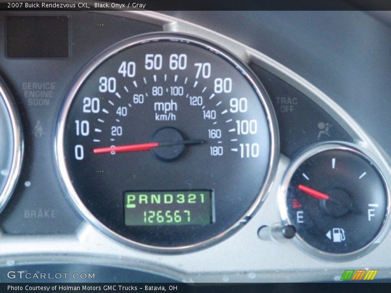 Black Onyx / Gray 2007 Buick Rendezvous CXL