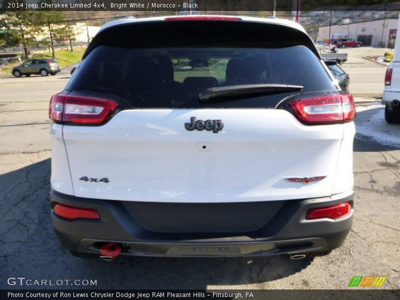 Bright White / Morocco - Black 2014 Jeep Cherokee Limited 4x4