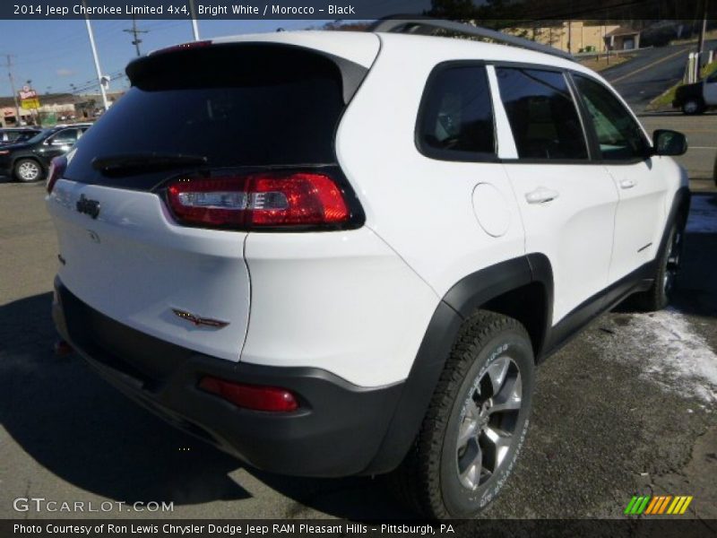 Bright White / Morocco - Black 2014 Jeep Cherokee Limited 4x4
