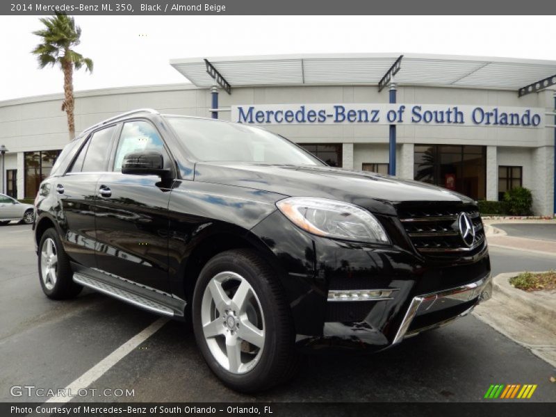 Black / Almond Beige 2014 Mercedes-Benz ML 350