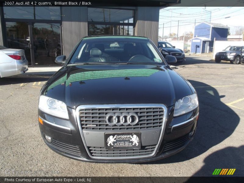 Brilliant Black / Black 2007 Audi A8 4.2 quattro