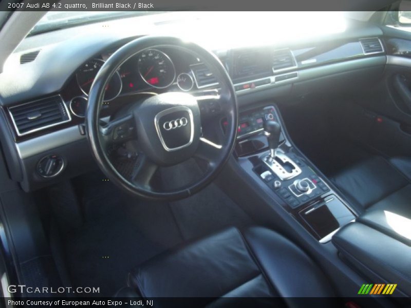 Brilliant Black / Black 2007 Audi A8 4.2 quattro