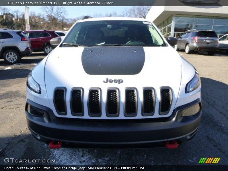 Bright White / Morocco - Black 2014 Jeep Cherokee Limited 4x4