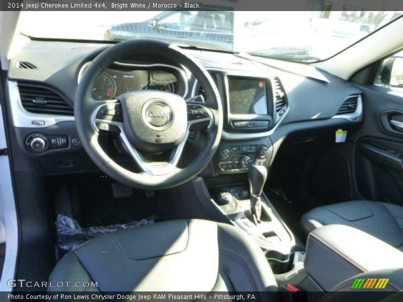Bright White / Morocco - Black 2014 Jeep Cherokee Limited 4x4