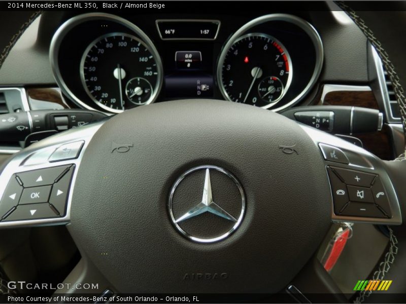 Black / Almond Beige 2014 Mercedes-Benz ML 350