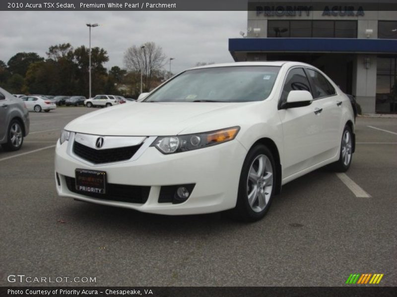 Premium White Pearl / Parchment 2010 Acura TSX Sedan