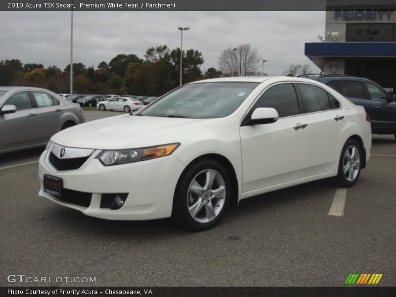 Premium White Pearl / Parchment 2010 Acura TSX Sedan