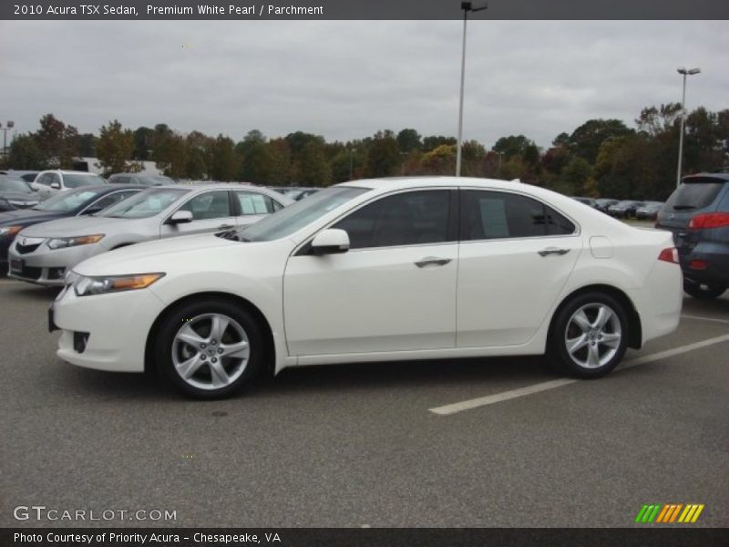 Premium White Pearl / Parchment 2010 Acura TSX Sedan