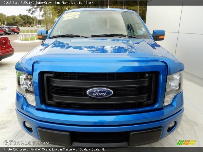 Blue Flame Metallic / Black 2013 Ford F150 FX2 SuperCrew