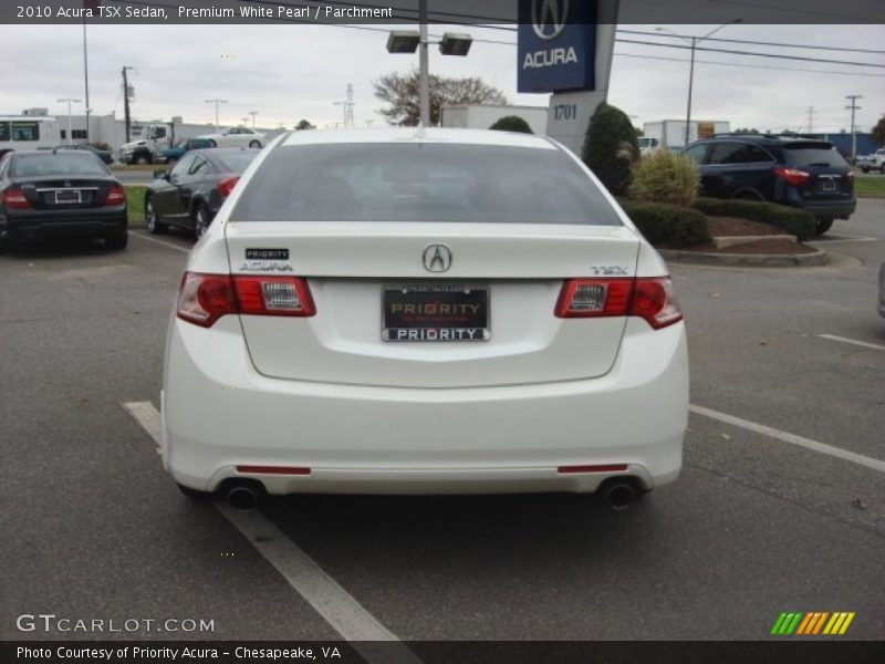 Premium White Pearl / Parchment 2010 Acura TSX Sedan