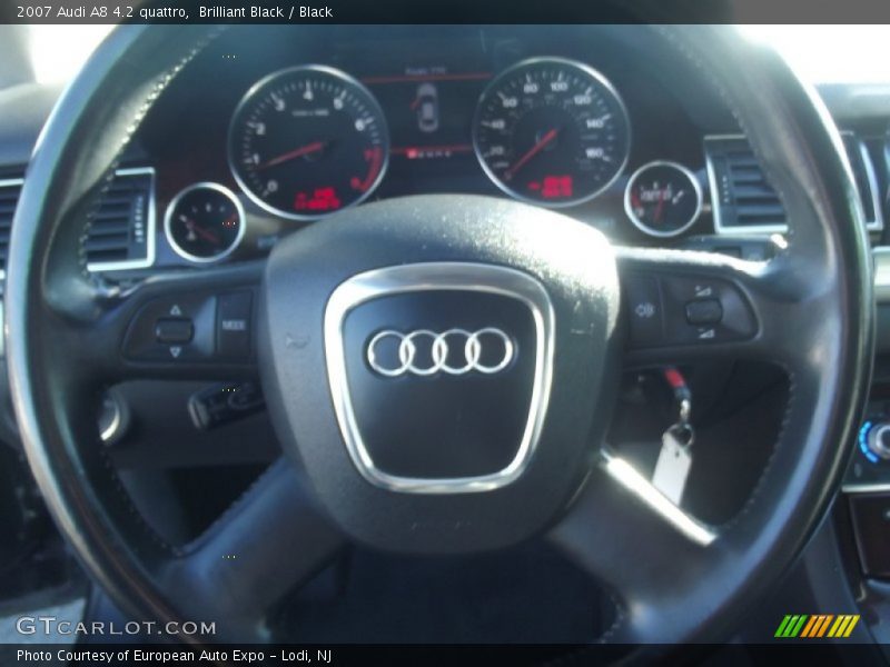 Brilliant Black / Black 2007 Audi A8 4.2 quattro
