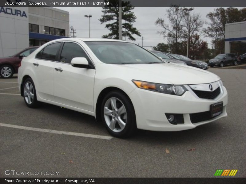Premium White Pearl / Parchment 2010 Acura TSX Sedan