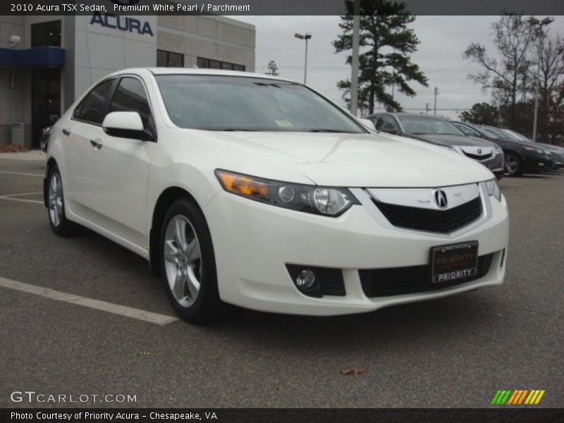 Premium White Pearl / Parchment 2010 Acura TSX Sedan