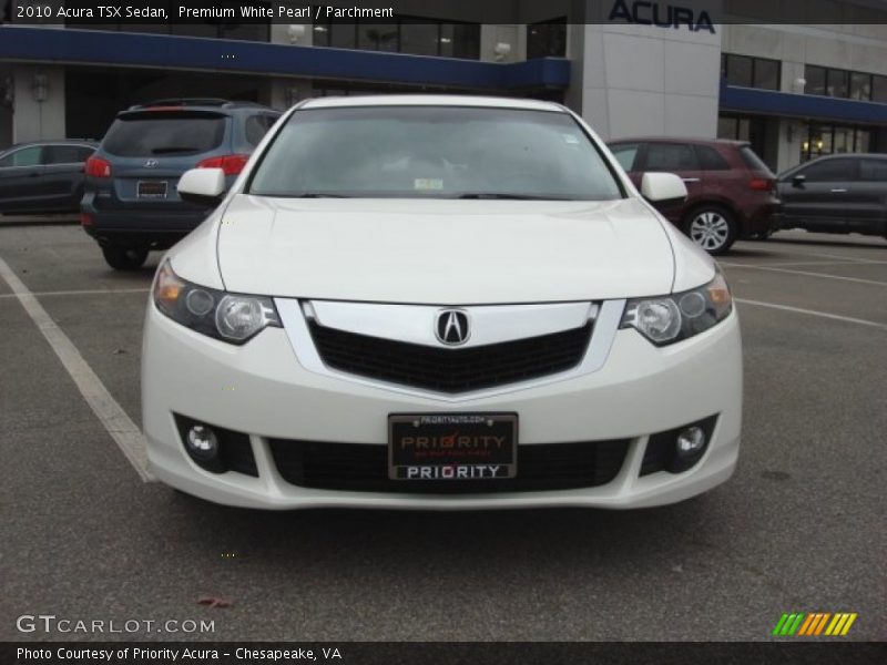 Premium White Pearl / Parchment 2010 Acura TSX Sedan
