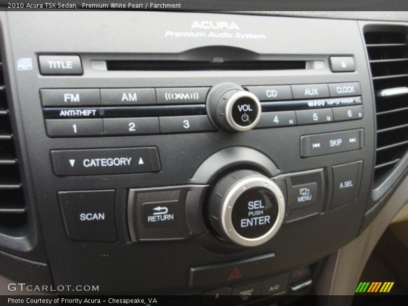 Premium White Pearl / Parchment 2010 Acura TSX Sedan