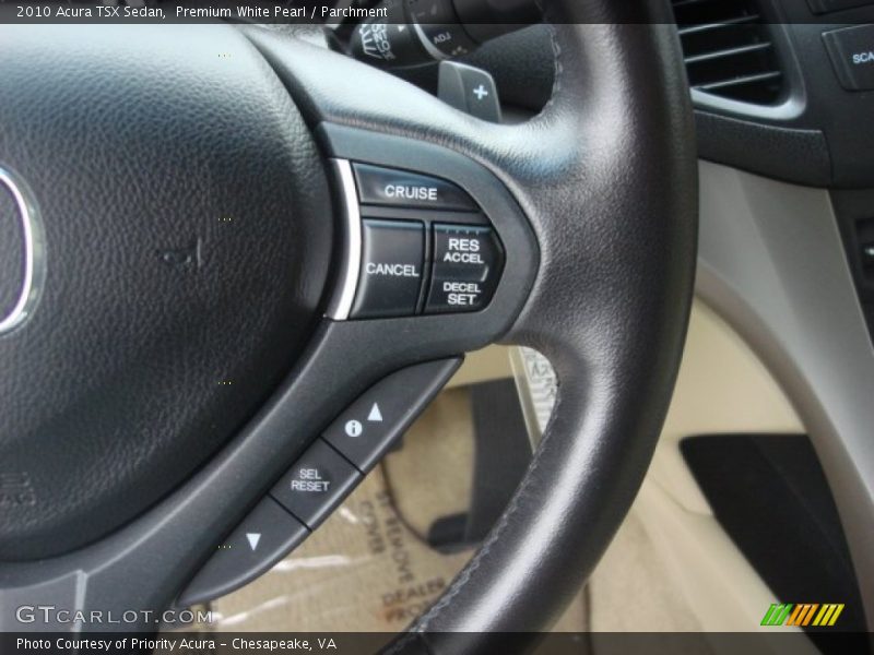 Premium White Pearl / Parchment 2010 Acura TSX Sedan