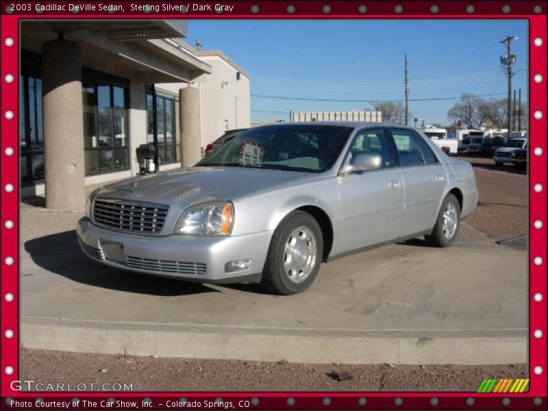 Sterling Silver / Dark Gray 2003 Cadillac DeVille Sedan