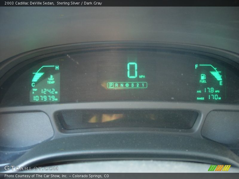 Sterling Silver / Dark Gray 2003 Cadillac DeVille Sedan
