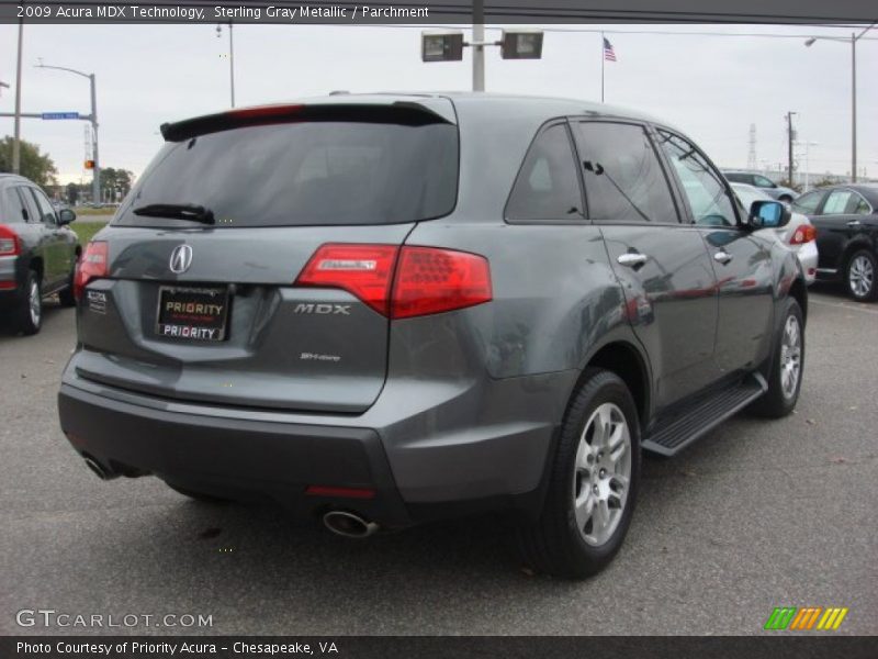 Sterling Gray Metallic / Parchment 2009 Acura MDX Technology