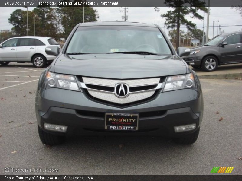 Sterling Gray Metallic / Parchment 2009 Acura MDX Technology