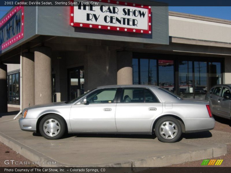 Sterling Silver / Dark Gray 2003 Cadillac DeVille Sedan