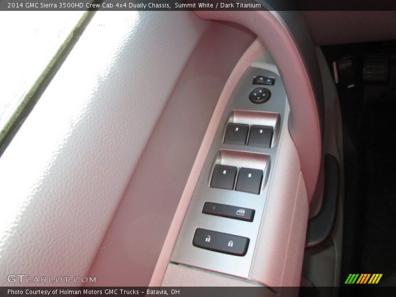 Summit White / Dark Titanium 2014 GMC Sierra 3500HD Crew Cab 4x4 Dually Chassis