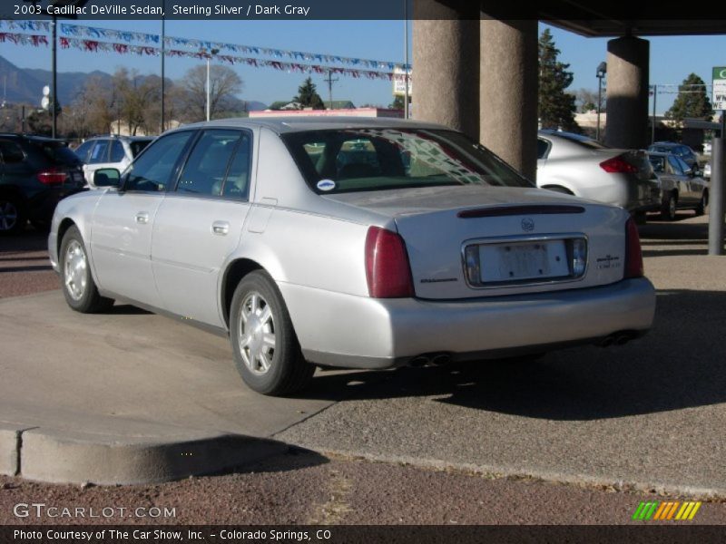 Sterling Silver / Dark Gray 2003 Cadillac DeVille Sedan