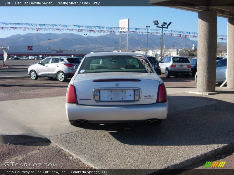 Sterling Silver / Dark Gray 2003 Cadillac DeVille Sedan