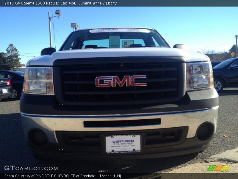 Summit White / Ebony 2013 GMC Sierra 1500 Regular Cab 4x4