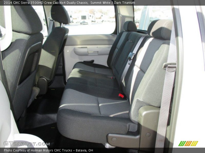 Summit White / Dark Titanium 2014 GMC Sierra 3500HD Crew Cab 4x4 Dually Chassis