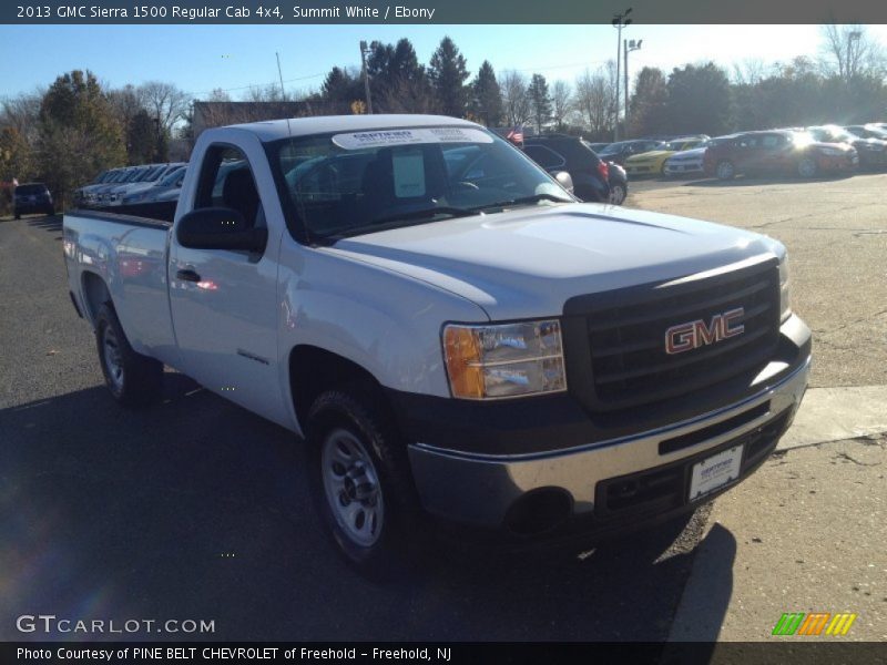 Summit White / Ebony 2013 GMC Sierra 1500 Regular Cab 4x4