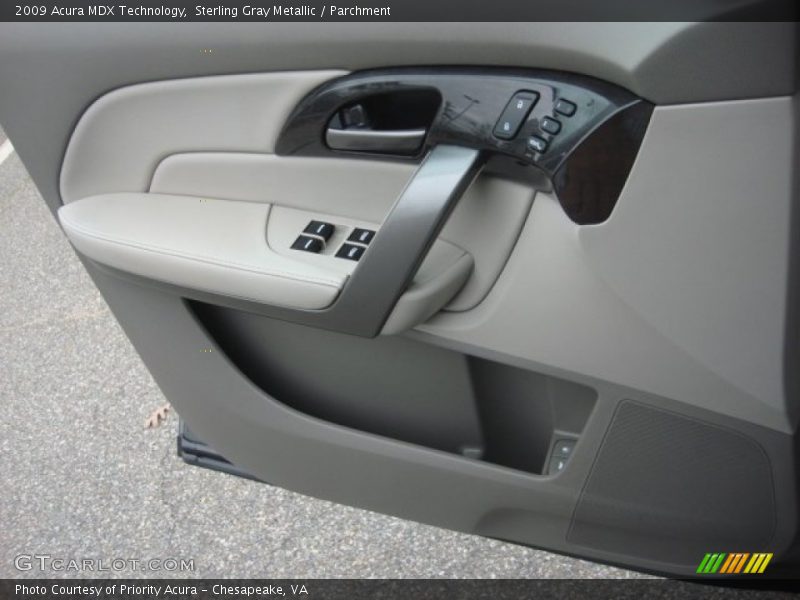 Sterling Gray Metallic / Parchment 2009 Acura MDX Technology