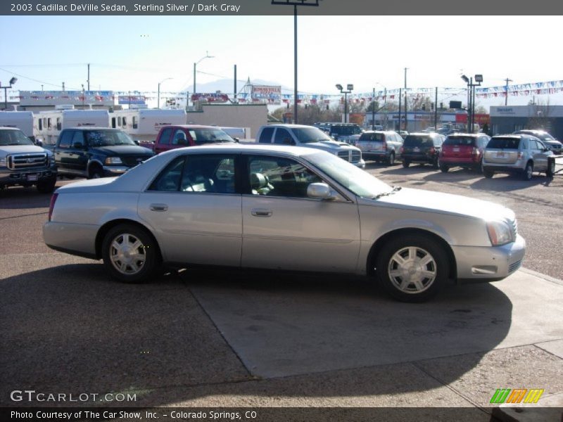 Sterling Silver / Dark Gray 2003 Cadillac DeVille Sedan