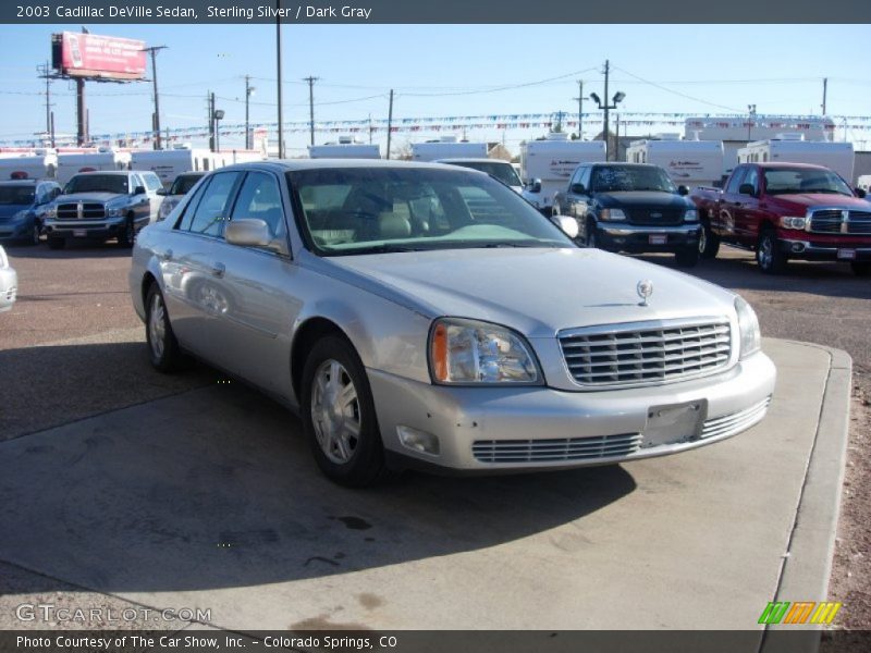 Sterling Silver / Dark Gray 2003 Cadillac DeVille Sedan