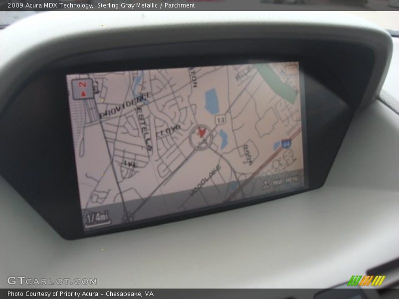 Sterling Gray Metallic / Parchment 2009 Acura MDX Technology