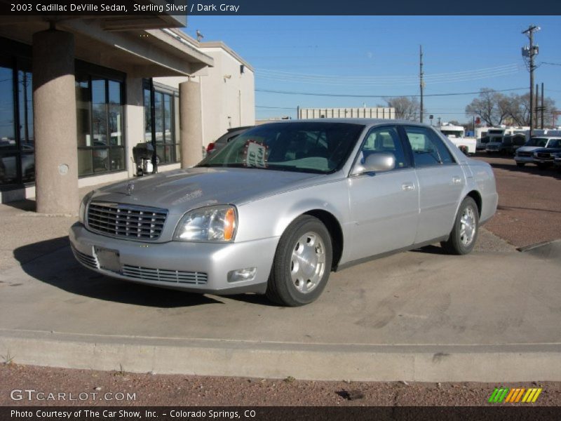 Sterling Silver / Dark Gray 2003 Cadillac DeVille Sedan